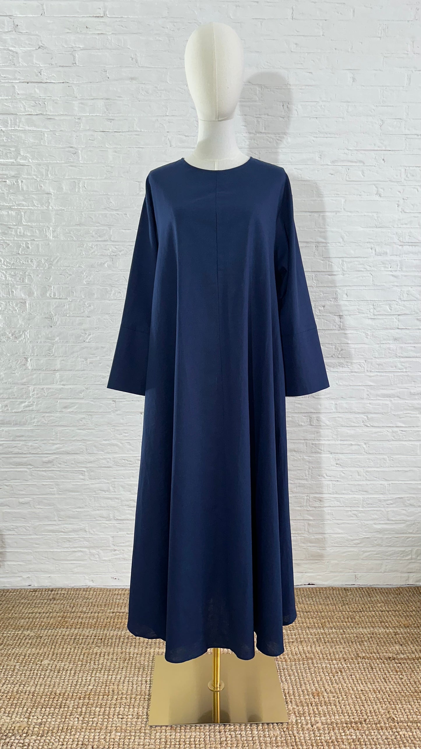 Monoca Linen Dress - Navy Blue