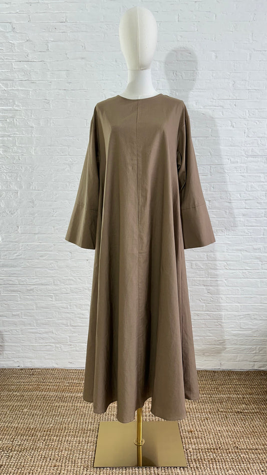 Monoca Linen Dress - Light Brown