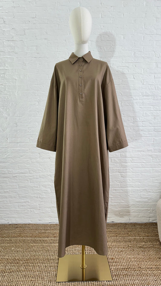 Verona Shirt Dress - Light Brown