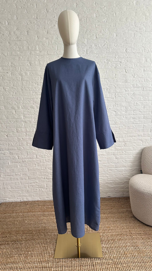 Firuz Linen Dress-Indigo