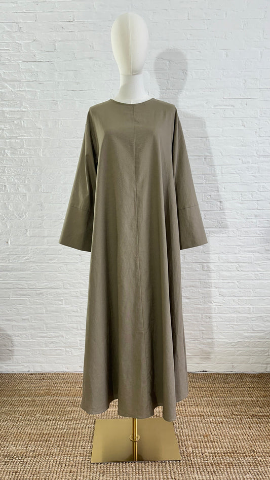Monoca Linen Dress - Olive Green