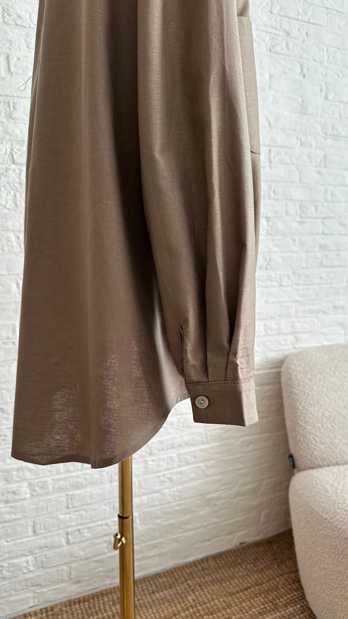 Cotton Shirt - Light Brown