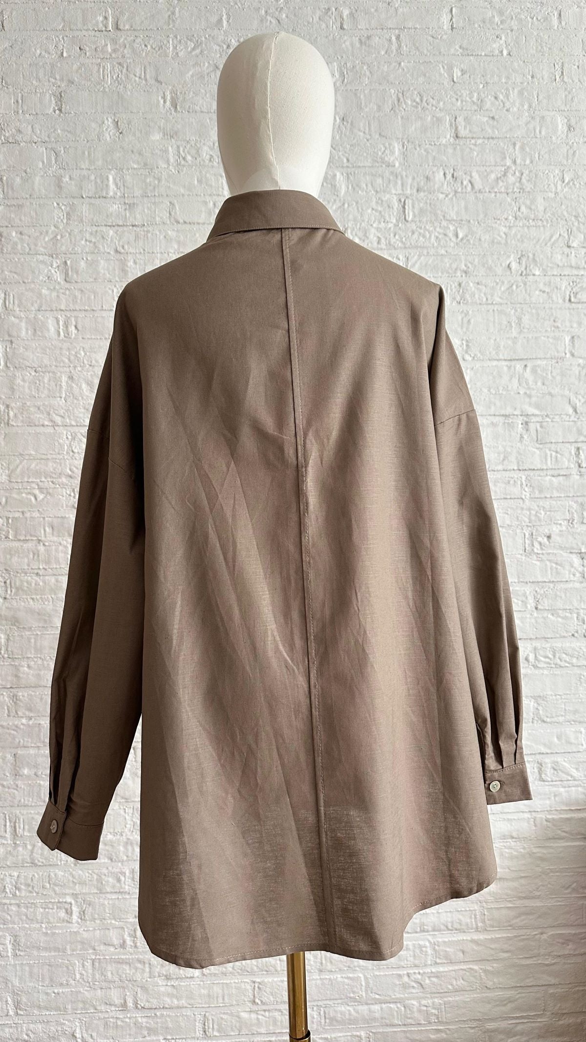 Cotton Shirt - Light Brown