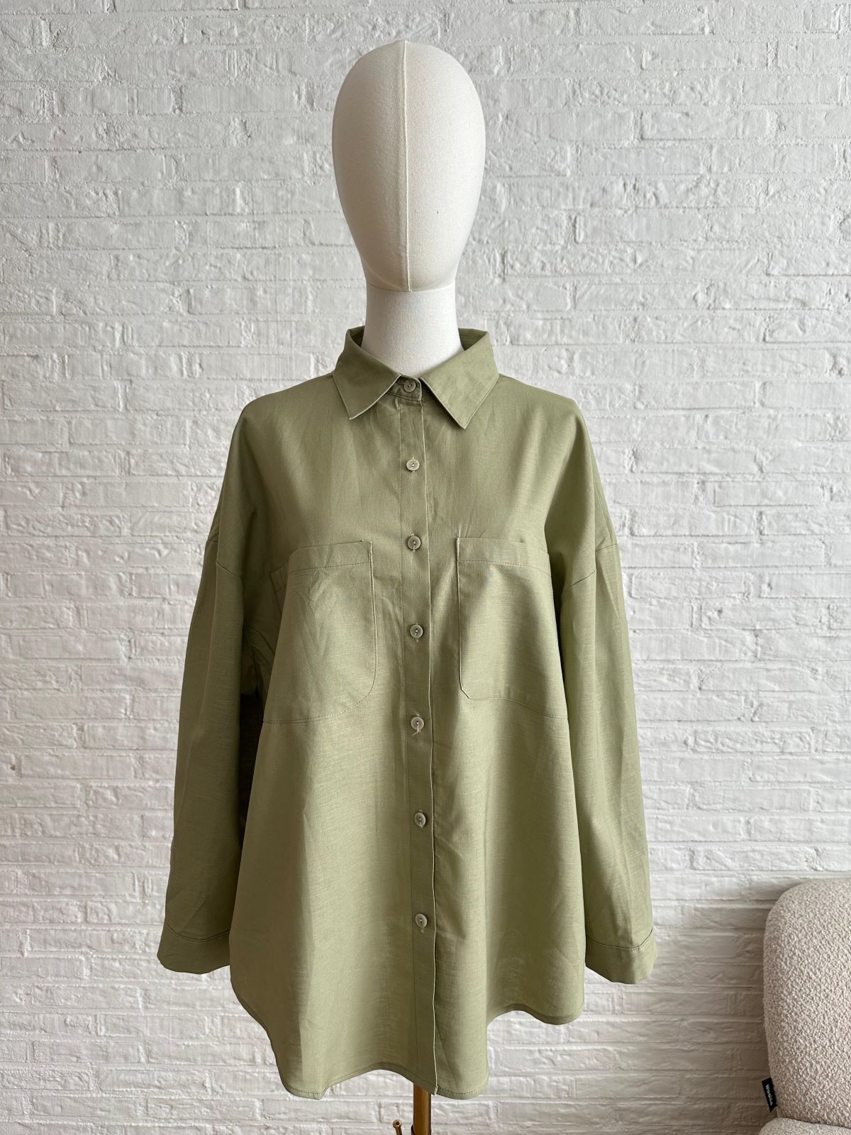 Cotton Shirt - Olive