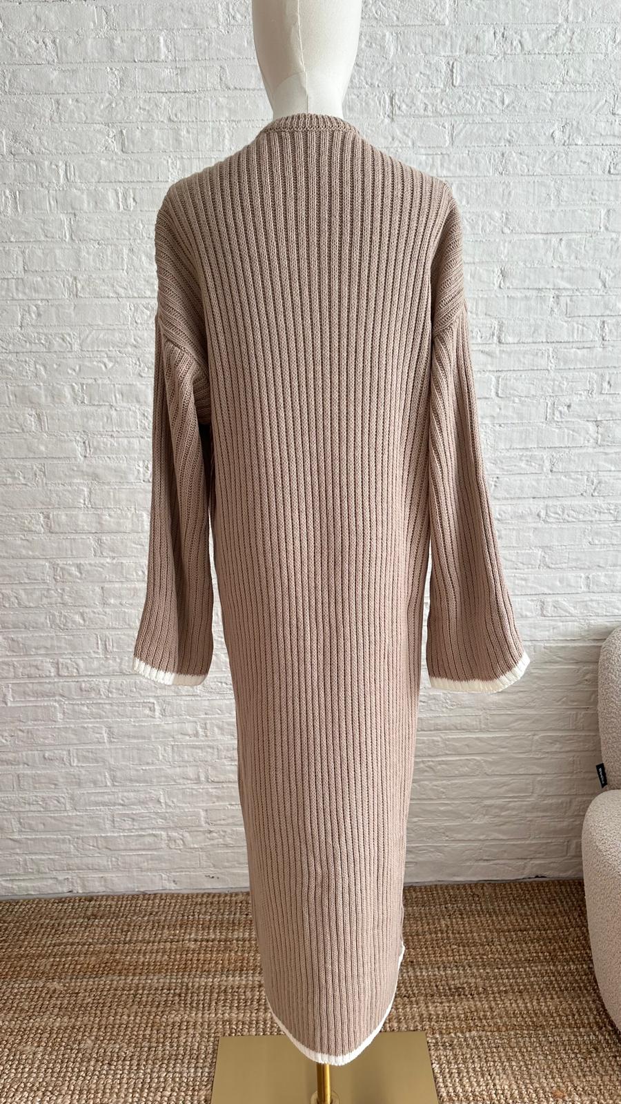 Knitwear Long Dress - Apricot Blush