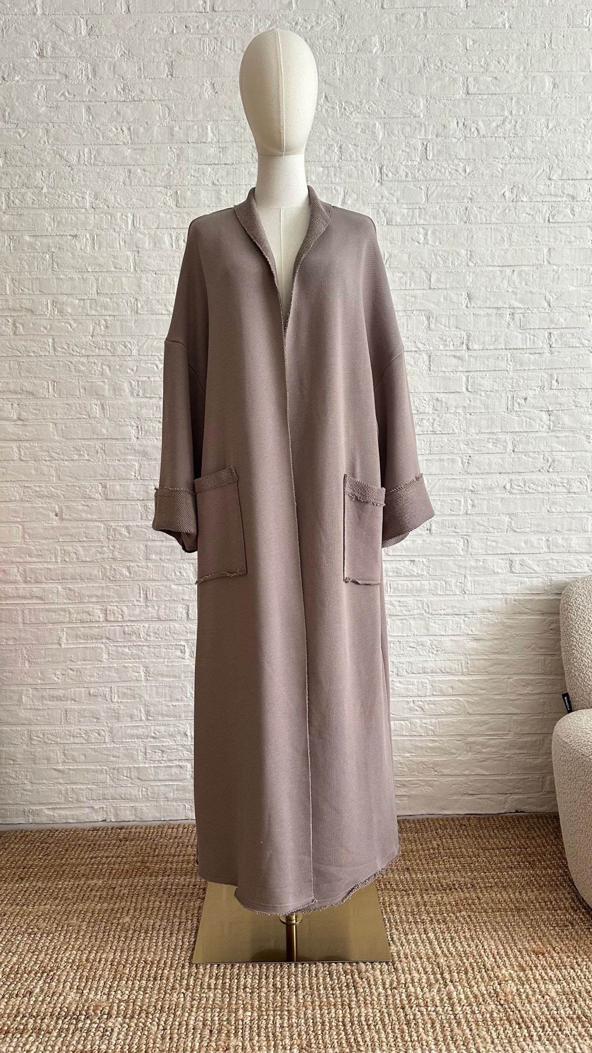 Comfy Open Abaya - Lilac